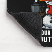 Silly Snowman Need You Fart Hard You Chapstick Whe マウスパッド (コーナー)