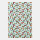 Silly Snowmen キッチンタオル (縦)