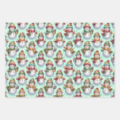 Silly Snowmen ラッピングペーパーシート (正面)