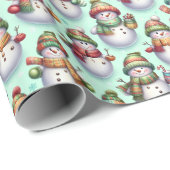 Silly Snowmen ラッピングペーパー (ロールコーナー)