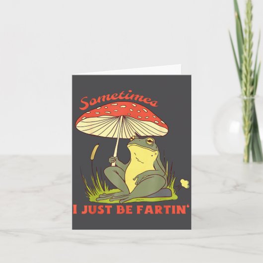 Silly Sometimes I Fartin Frog Just カード (正面)