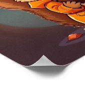 Silly Squirrel  | Cute Cartoon Kid's Nursery Art ポスター (角)