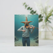 Silly Starfish Making Music ポストカード (スタンド正面)
