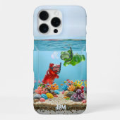 Silly Swimming Gummy Bears Custom Name  iPhoneケース (裏面)