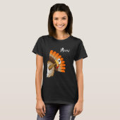 Silly Turkey Meow Thanksgiving Cartoon Humor Graph Tシャツ (正面フル)