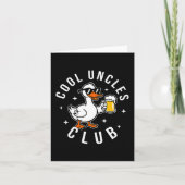 Silly Uncle Goose Cool Uncles Club Shirt Men Uncle カード (正面)