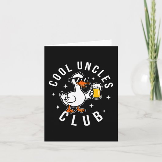 Silly Uncle Goose Cool Uncles Club Shirt Men Uncle カード (正面)