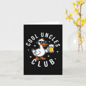 Silly Uncle Goose Cool Uncles Club Shirt Men Uncle カード (黄色い花)