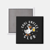Silly Uncle Goose Cool Uncles Club Shirt Men Uncle マグネット (正面/裏面)