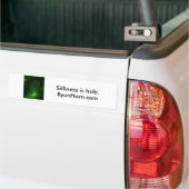 SillyGreenPhotoBumperSticker バンパーステッカー (トラック上)