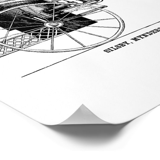 Silsby Rotary Steam Fire Engine ポスター (角)