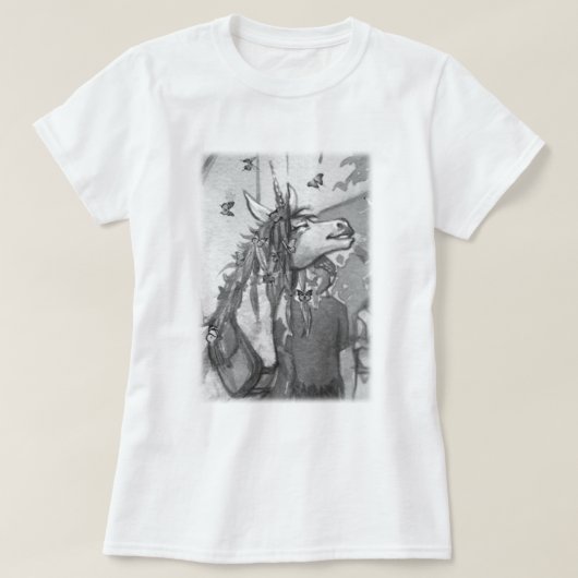 Silubhra - BWのプロフィールのTシャツ Tシャツ (デザイン正面)