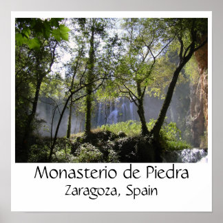 silva2, Monasterio de Piedra, Zaragoza，スペイン ポスター