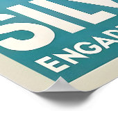 Silvaplana Graubünden Switzerland Vintage Travel ポスター (角)