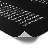 Silve Sun & Moon Tarot Card Wedding Seating Chart ポスター (角)