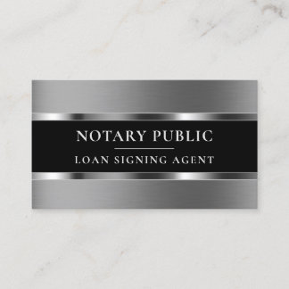 Silverテクスチャスタイルエレガント名刺 名刺