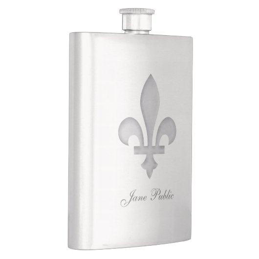 SilverフルーアdeLys Personalized Premiumのフラスコ フラスク (右)