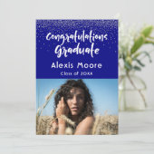 Silver紙吹雪オンネイビー写真グラッド発表 案内状 (スタンド正面)