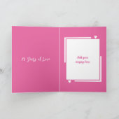 Silver 25th anniversary写真の名前をピンクに追加 カード (内部)