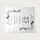 Silver 25th Anniversary Photo Booth背景 タペストリー (正面(横))