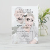 Silver 25th Anniversary wlith Photo 招待状 (スタンド正面)