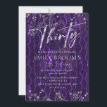 SILVER 30th Birthday Purple彼女の招待状 招待状<br><div class="desc">輝きと金ゴールド装飾と驚くべき30歳の誕生日招待状、これらのパーティー招待状は彼または彼女のための印刷可能なテンプレートであカスタマイズり、容易にも、物理的にも印刷することができる。</div>