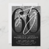 Silver 60th Wedding Anniversary Party 招待状 (正面)