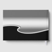 Silver and Black design Photo Gold Text ゲストブック (裏面)