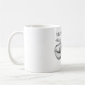 Silver and gold apple Mug コーヒーマグカップ (左)