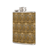 Silver And Gold Art Deco Pattern フラスク (左)