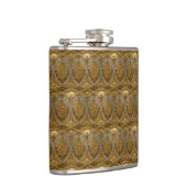 Silver And Gold Art Deco Pattern フラスク (右)