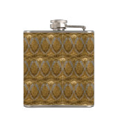 Silver And Gold Art Deco Pattern フラスク (裏面)