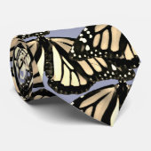 Silver and Gold Monarch Butterflies ネクタイ (ロール)