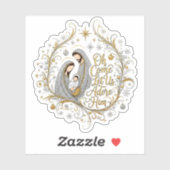 Silver and gold nativity Christmas シール (シート)