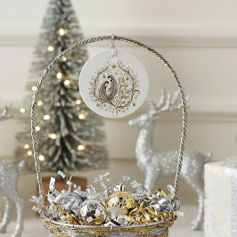 Silver and gold nativity Christmas フェイバータグ