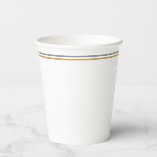 Silver and gold nativity Christmas 紙コップ (裏面)