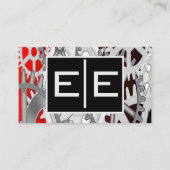 Silver and Red Engineering Gears 名刺 (正面)