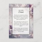 Silver and Soft Amethyst Winter Blooms  エンクロージャーカード (正面)