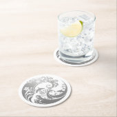 Silver Anniversary Gift for Parents ラウンドペーパーコースター (インサイチュ)