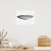 Silver Arowanaポスター ポスター (キッチン)