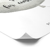 Silver Bear Balloon \ Thank you for 来's Poster ポスター (角)