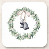Silver Bells and Mistletoe Wreath コースター (正面)