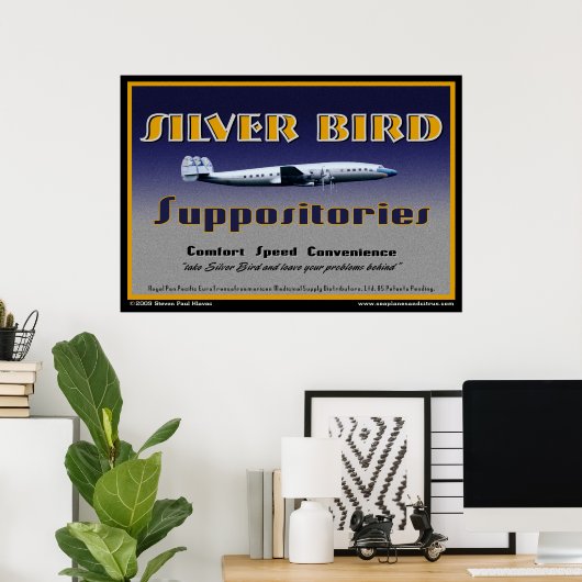 Silver Bird Suppositoriesポスター ポスター (ホームオフィス)