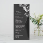 Silver Black Floral Wedding メニュー (スタンド正面)