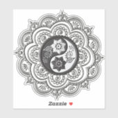 Silver & Black Mandala シール (シート)