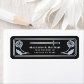 Silver Black Medieval Fantasy Sword Wedding Label ラベル (インサイチュ)