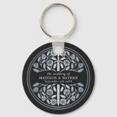 Silver Black Sword Bridesmaid Royal Wedding Gift キーホルダー (裏面)