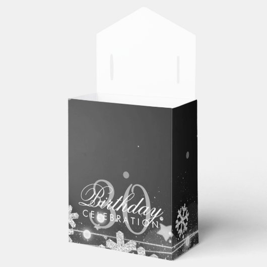 Silver Black Winter 30th Birthdayありがとう フェイバーボックス (オープン)