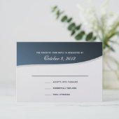 Silver Blue 3.5 x 5応答カード 出欠カード (スタンド正面)