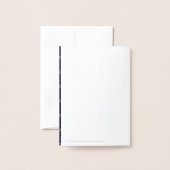 SILVER BLUE Hanukkahフォトカード – 花のフローラ 箔カード (裏面封筒付き)